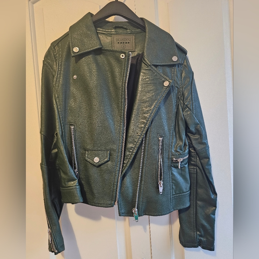 Faux Leather Motorcycle Jacket
